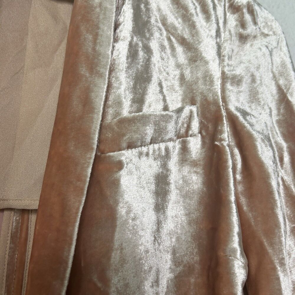 A.L.C. Ford Pink Crushed Velvet Blazer 0 - Picture 6 of 10